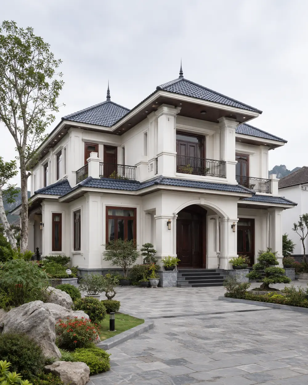 Biệt thự mái Thái thanh lịch – nếp nhà mới tại Ninh Bình