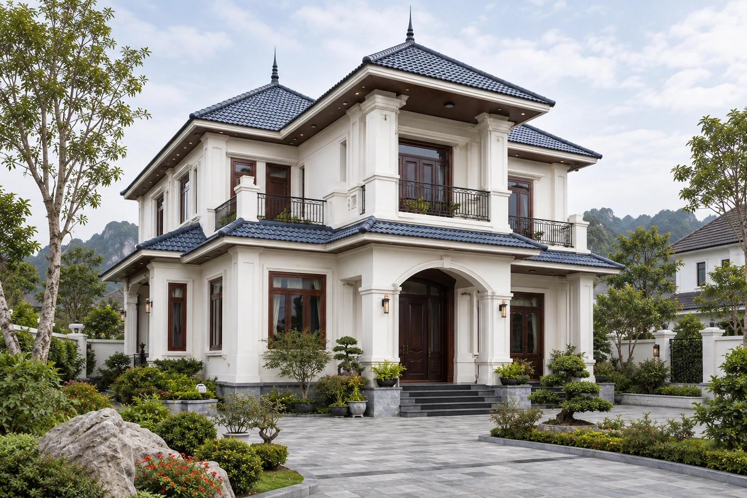 Biệt thự mái Thái thanh lịch – nếp nhà mới tại Ninh Bình