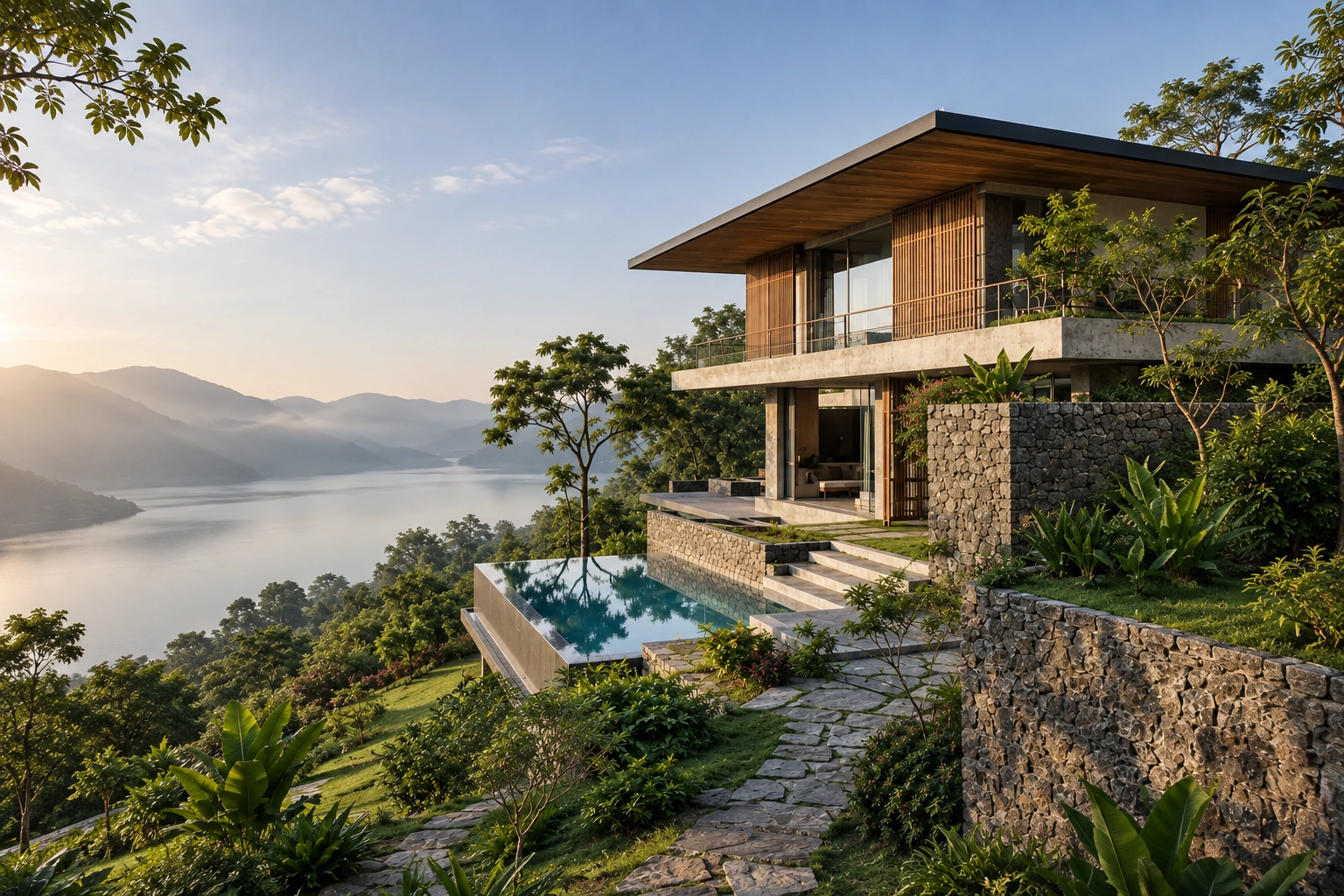 Villa ven hồ – không gian nghỉ dưỡng tại Hòa Bình