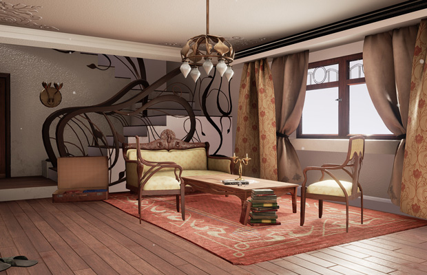 phong cách nội thất art nouveau