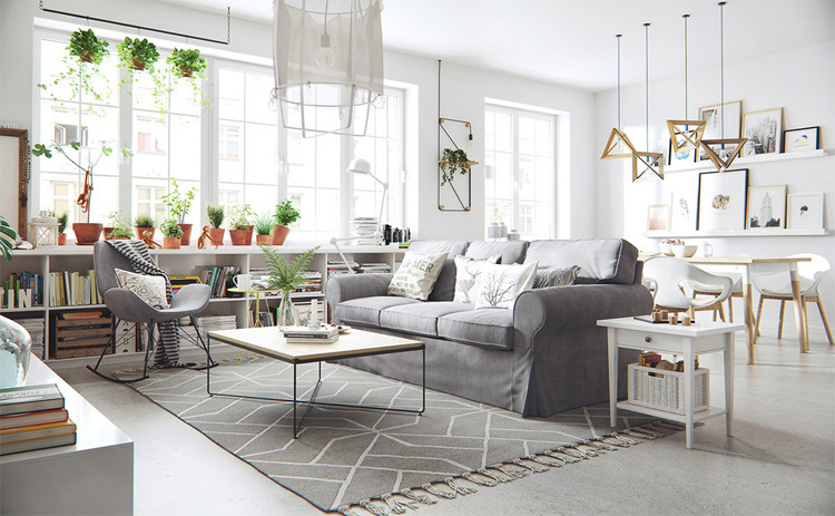tone màu trung tính của phong cách scandinavian