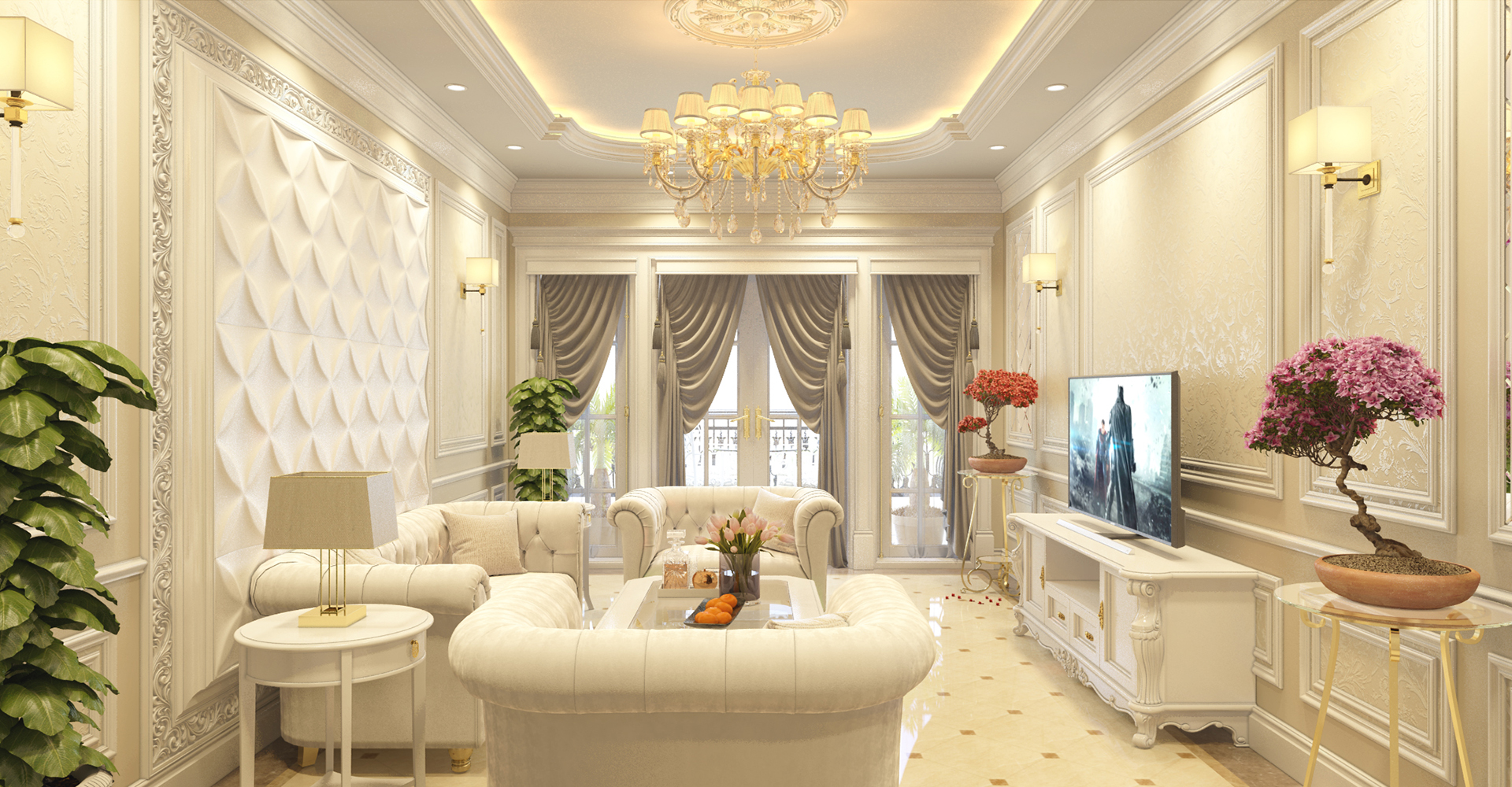 không gian phong cách cổ điển