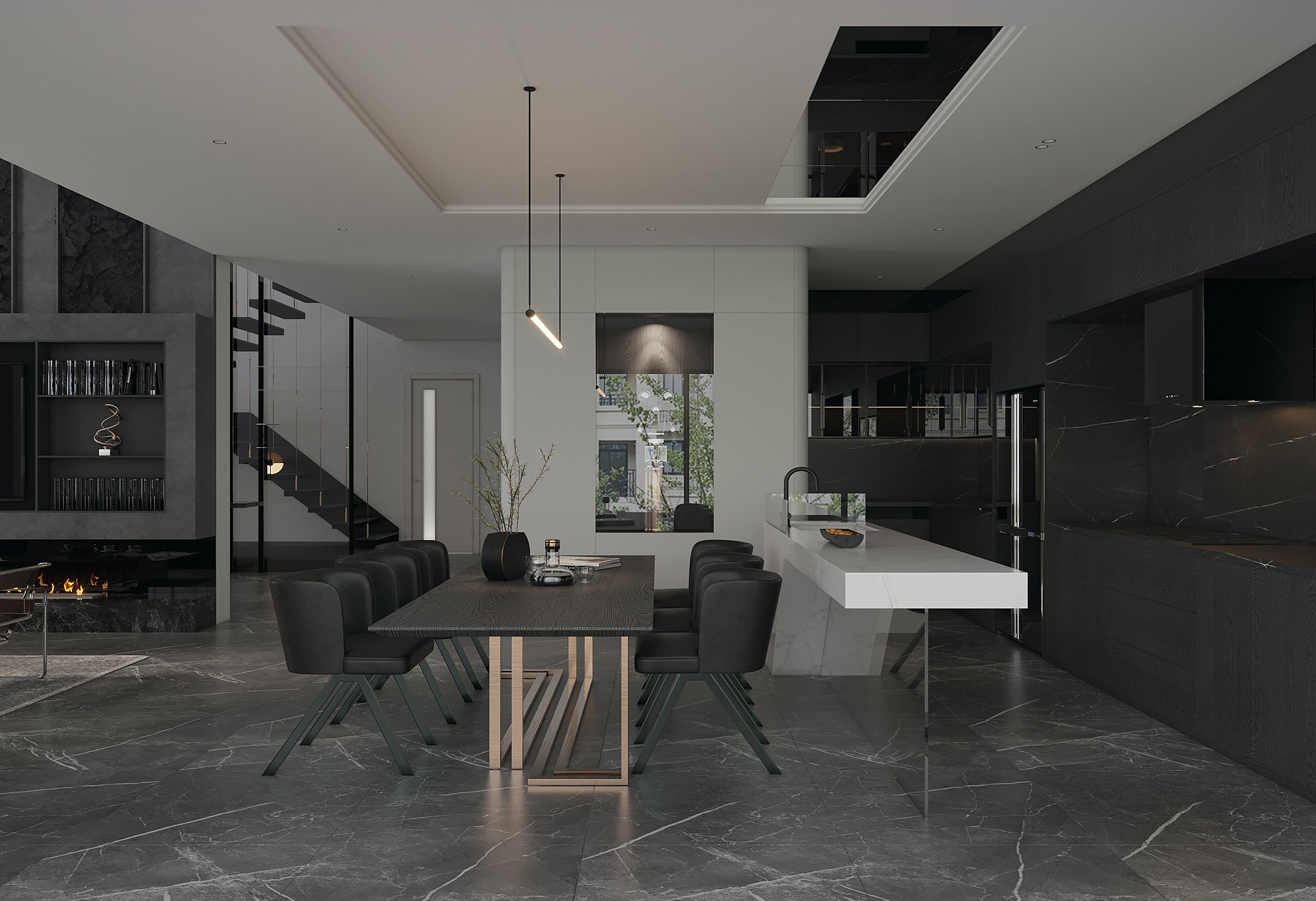phong cách hiện được sử dụng vật liệu mới
