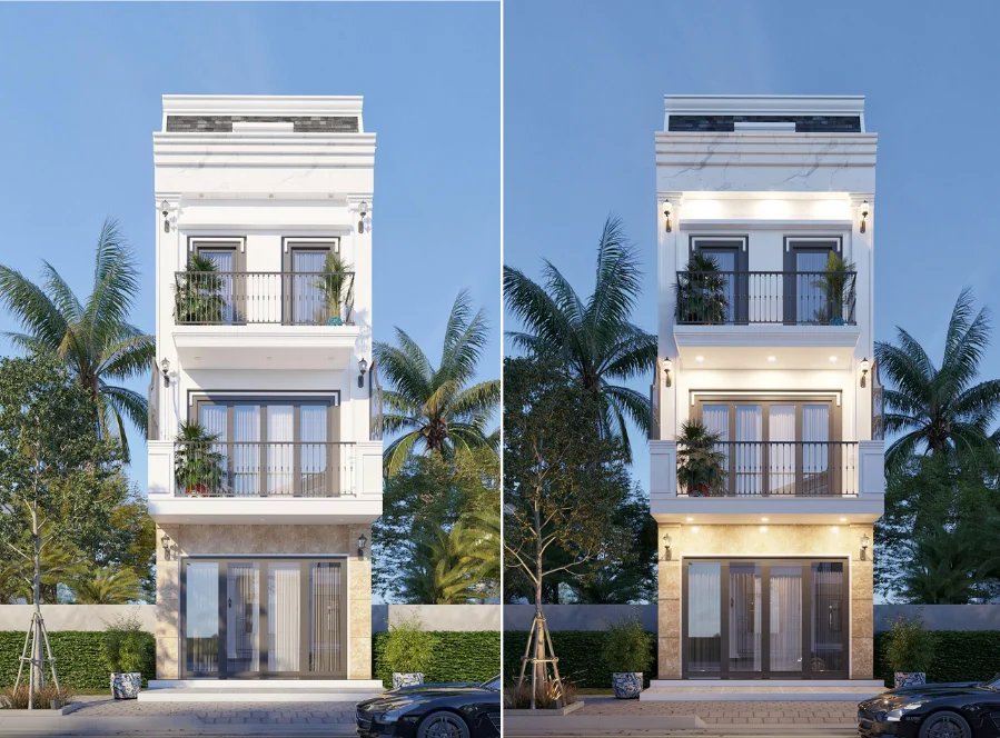 Thiết kế nhà 3 tầng cho Anh Quảng – Long Biên
