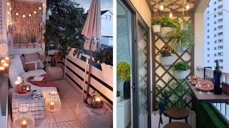 Nguyên tắc vàng trong thiết kế ban công - Hệ thống đèn chiếu sáng
