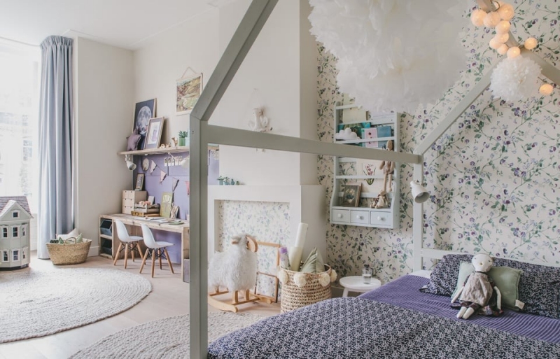 Phòng ngủ bé gái theo phong cách Vintage