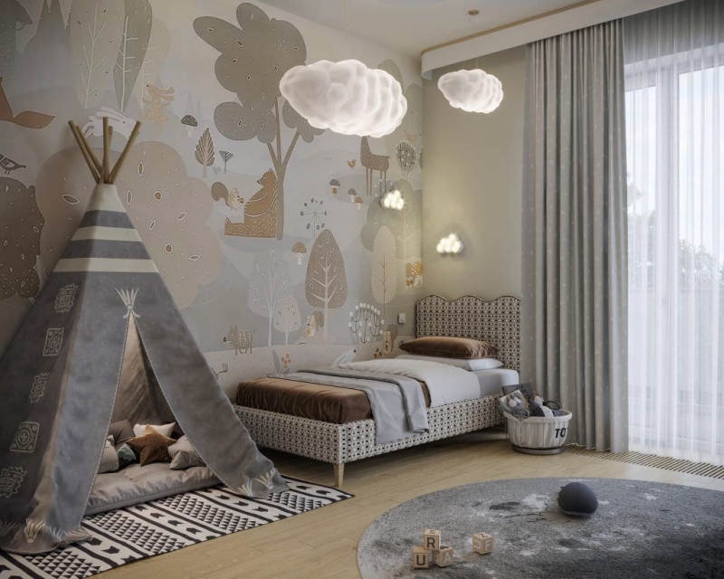 Phòng ngủ bé gái giường đơn siêu độc lạ