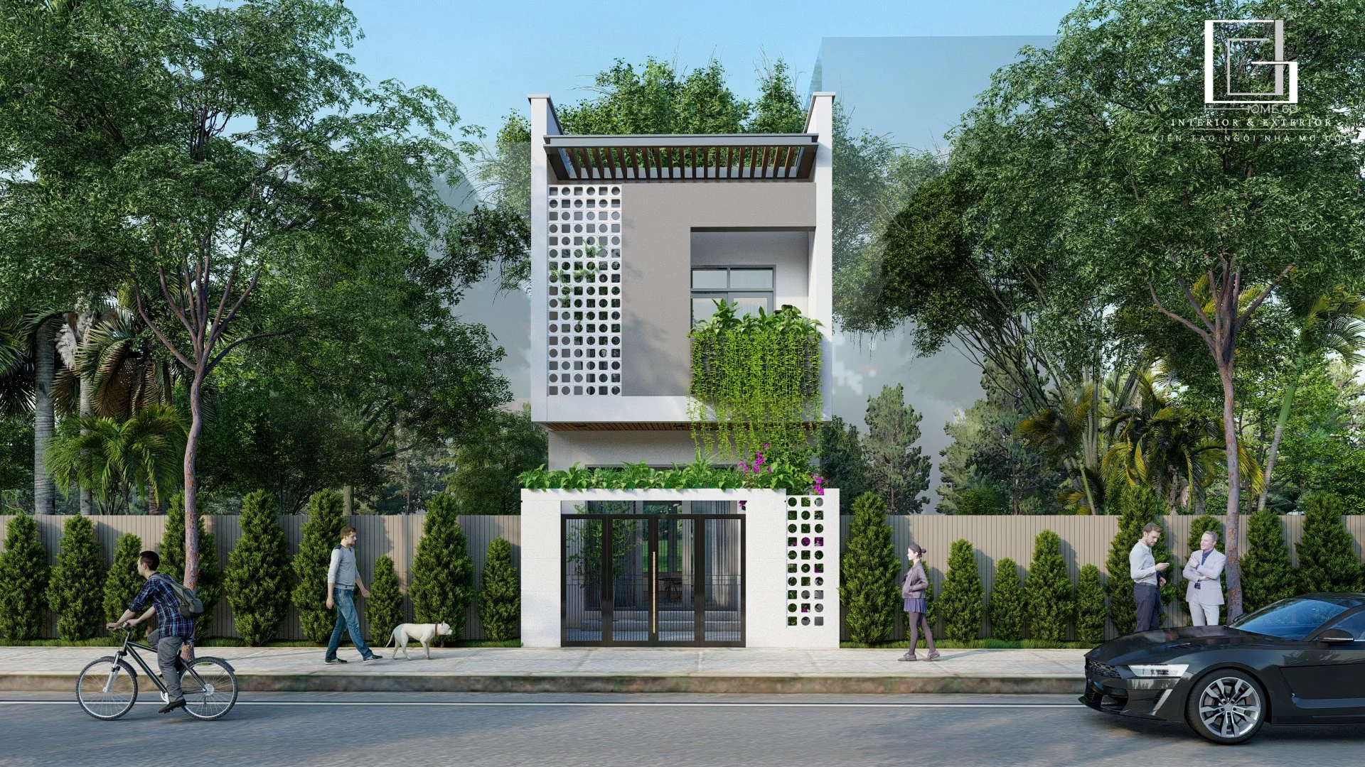 Dự án thiết kế nhà 2 tầng cho anh Thắng - Bắc Ninh
