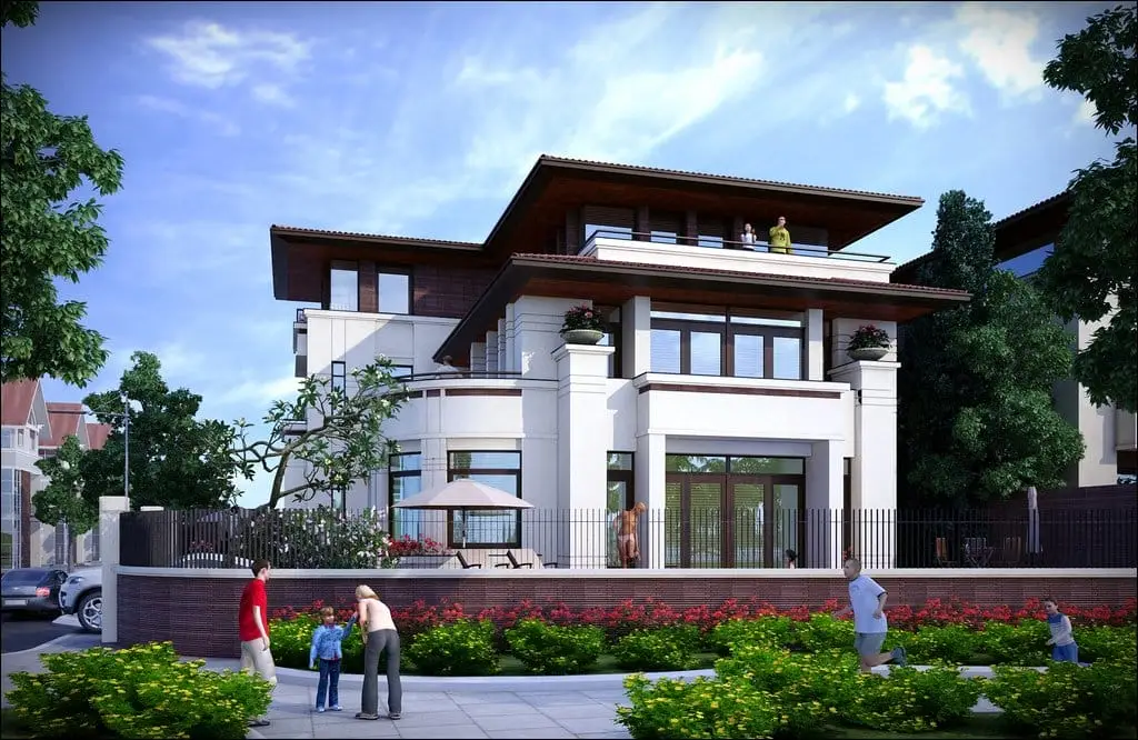 Thiết kế nhà biệt thự ở Thái Bình