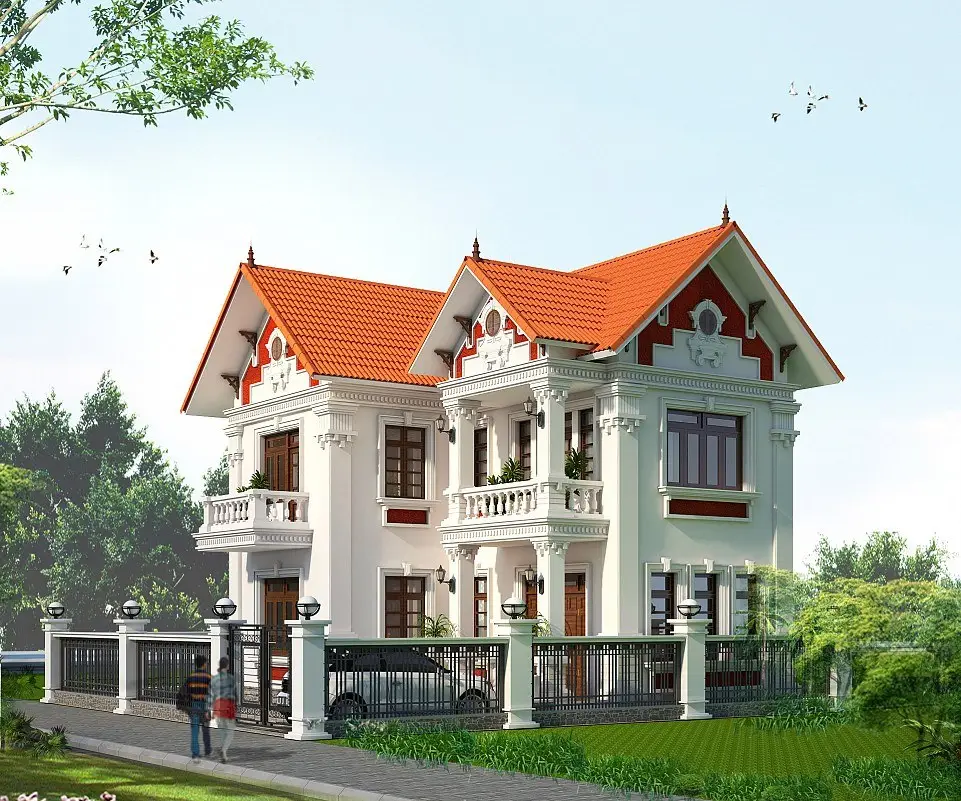 Thiết kế nhà mái Thái tại Thái Bình