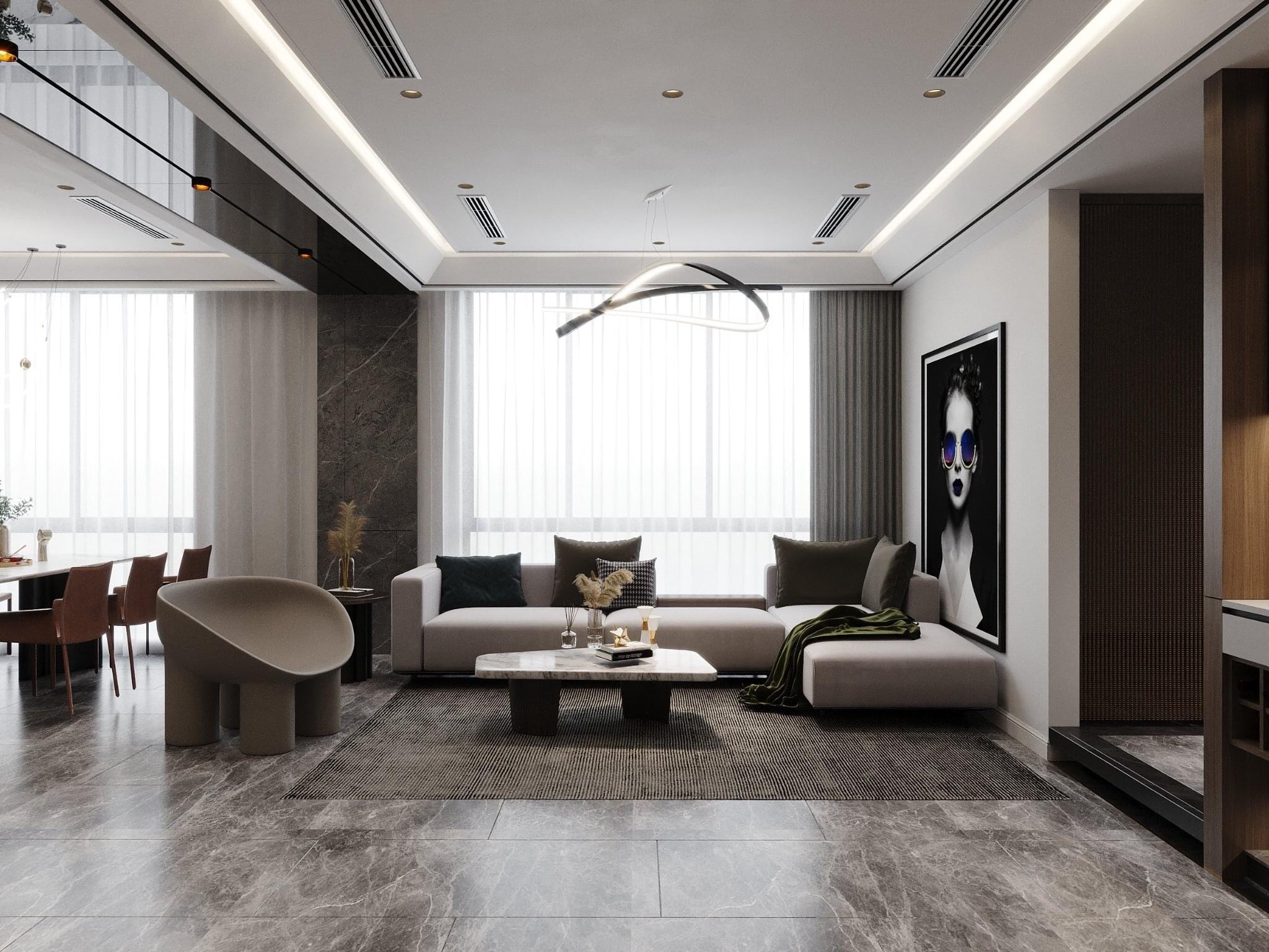 Thiết kế nhà tại Bắc Giang-Nội thất chung cư