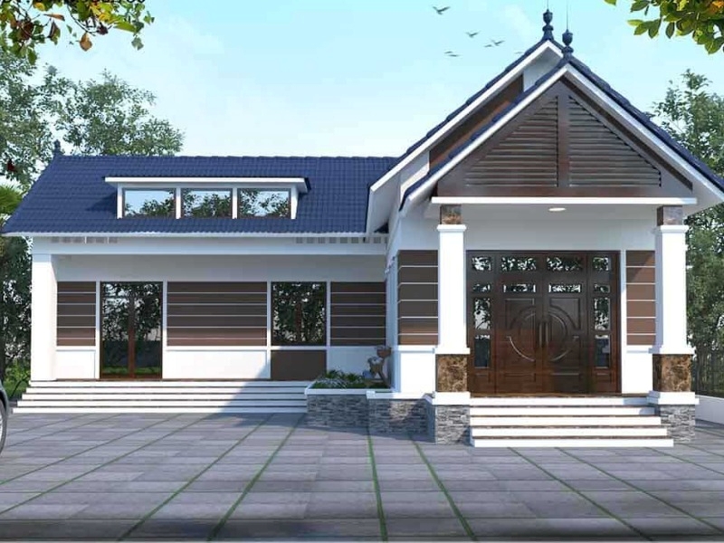 Mặt tiền nhà cấp 4 mái tôn