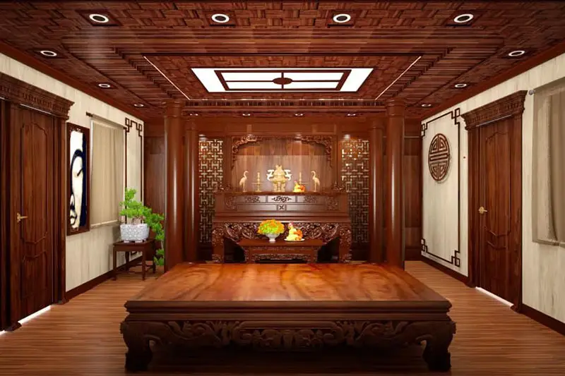 Thiết kế nhà đẹp tại Lào Cai nội thất bằng gỗ