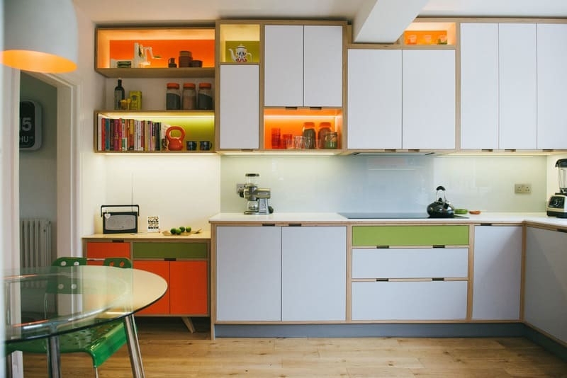 Phòng bếp phong cách Retro