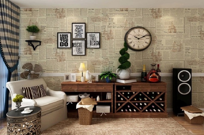 Tường nhà đậm chất Retro