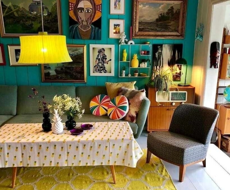 Họa tiết và hoa văn trong phong cách Retro