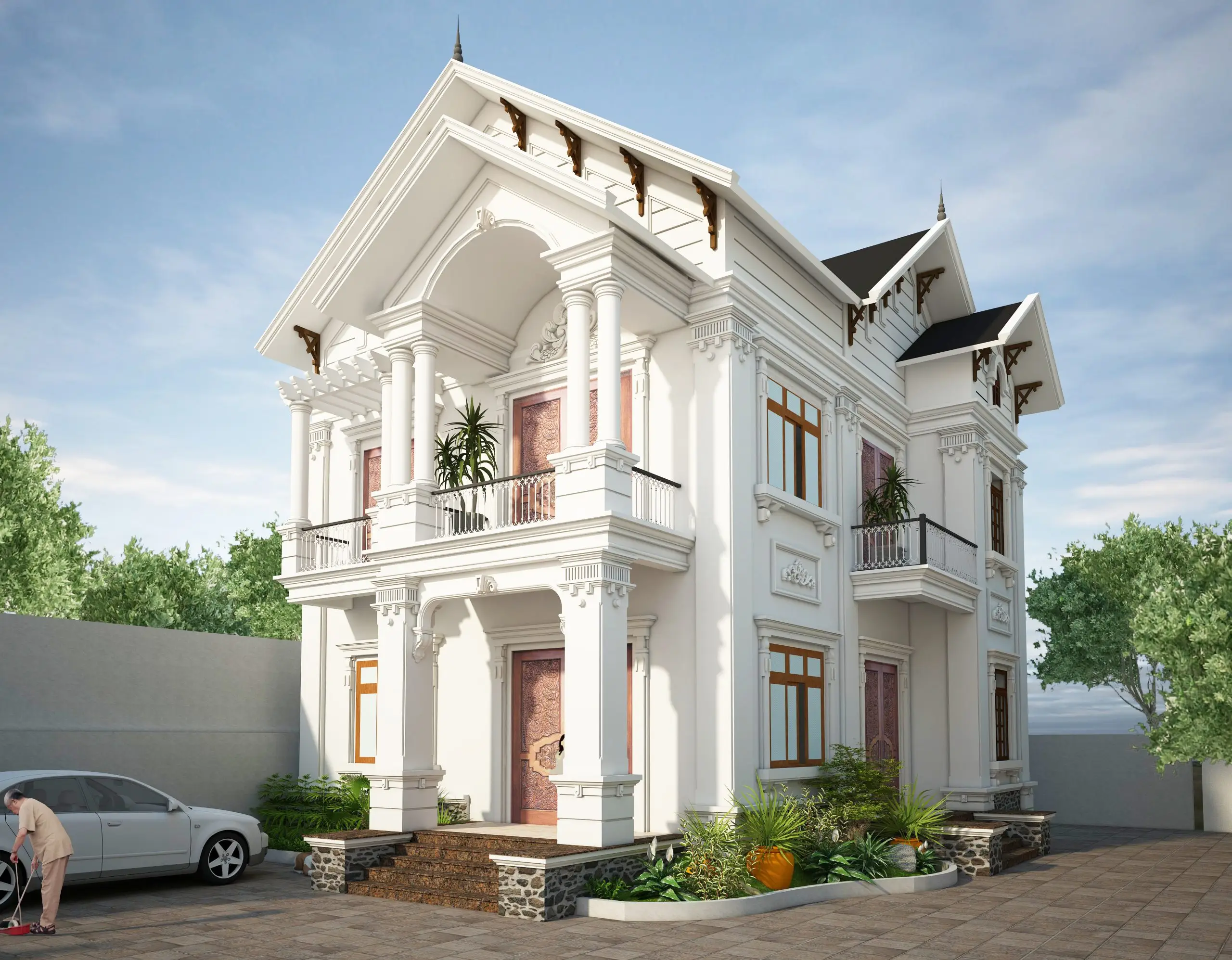 Thiết kế nhà đẹp tại Sơn La kiến trúc biệt thự