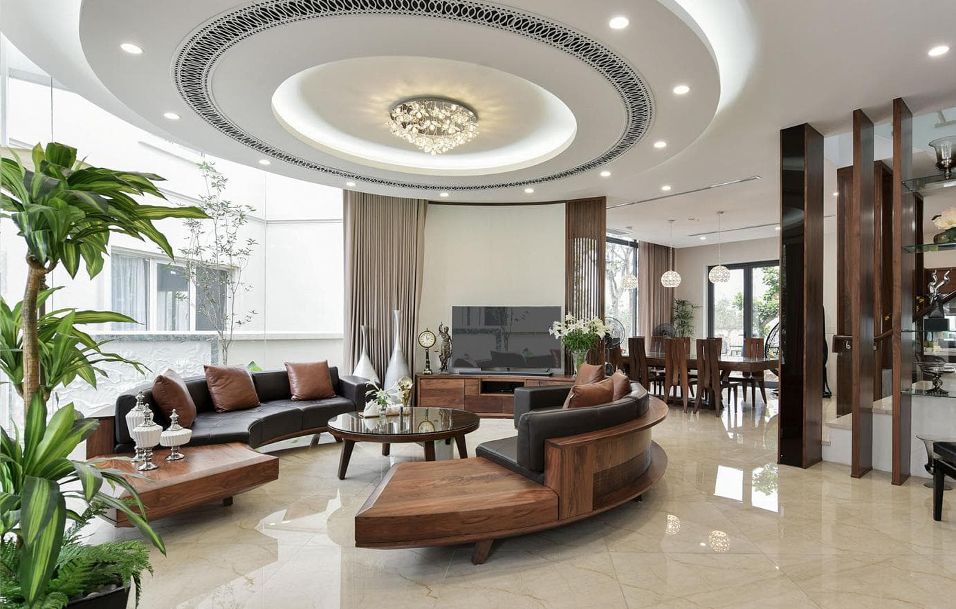 Thiết kế nội thất phòng khách cho căn nhà tại Vính Phúc