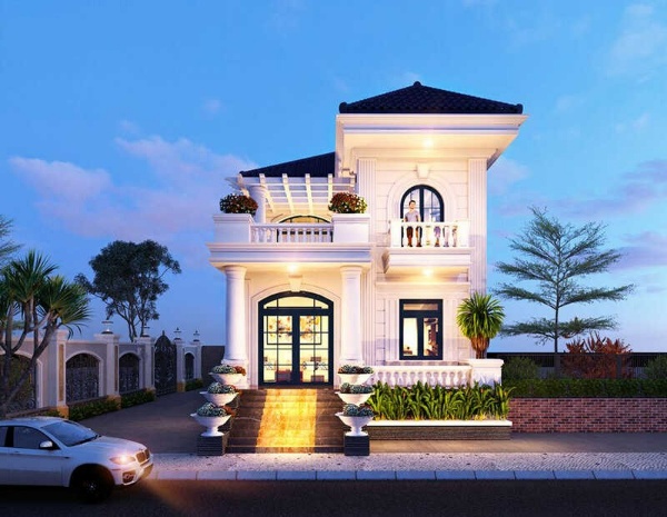 Top 9+ mẫu biệt thự tân cổ điển 2 tầng 1 tỷ mới nhất