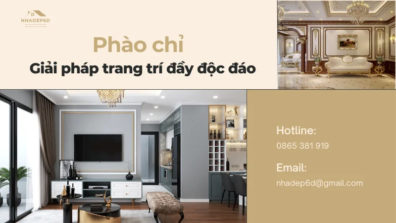 Phào chỉ – Giải pháp trang trí độc đáo cho ngôi nhà của bạn