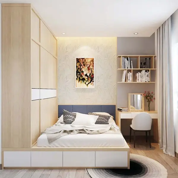 Tối ưu hóa không gian sống với cách thiết kế phòng ngủ diện tích nhỏ