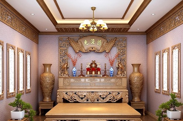 Phòng thờ đẹp cổ điển - Nơi thể hiện sự trang nghiêm và thanh nhã
