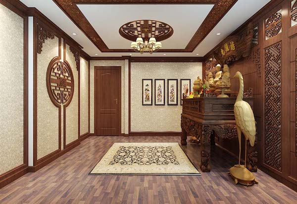 Phòng thờ đẹp cổ điển - Nơi thể hiện sự trang nghiêm và thanh nhã
