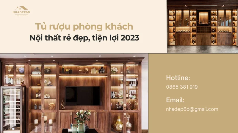 Tủ rượu phòng khách – Nội thất rẻ đẹp, tiện lợi 2024