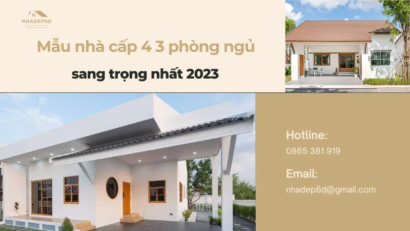 15+ mẫu nhà cấp 4 3 phòng ngủ tiện nghi, sang trọng nhất 2024