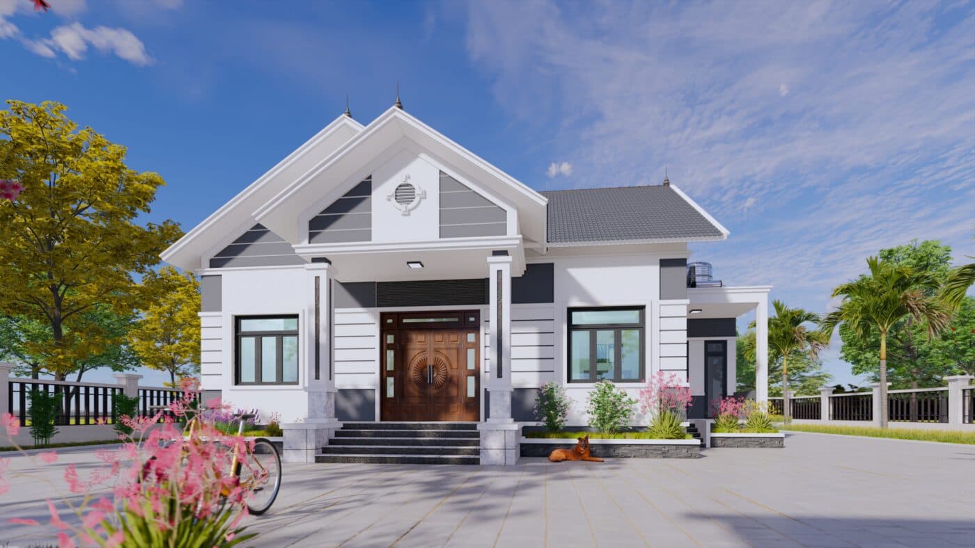 nhà gác lửng 3 phòng ngủ