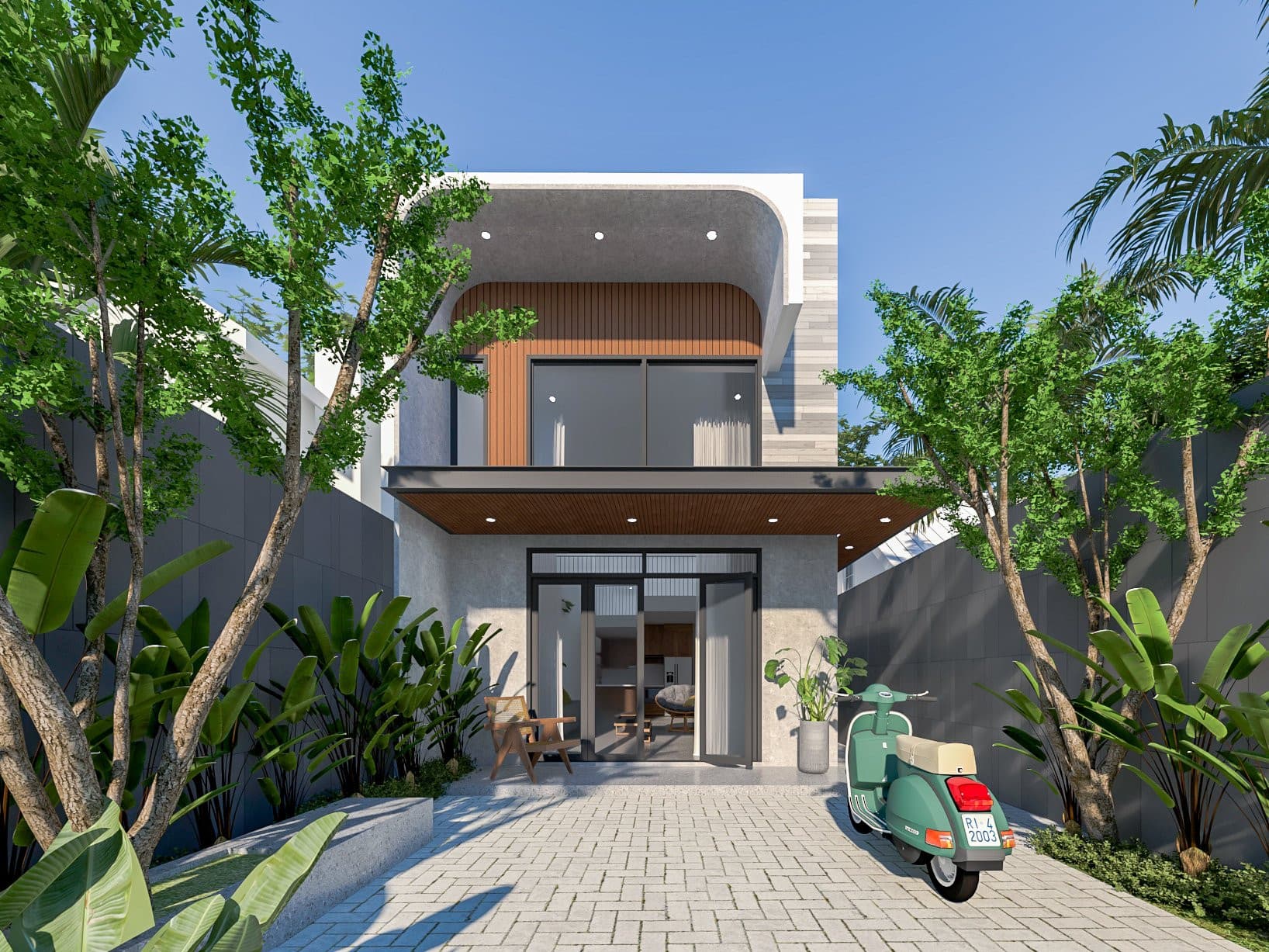 Những kinh nghiệm khi xây nhà gác lửng 3 phòng ngủ 