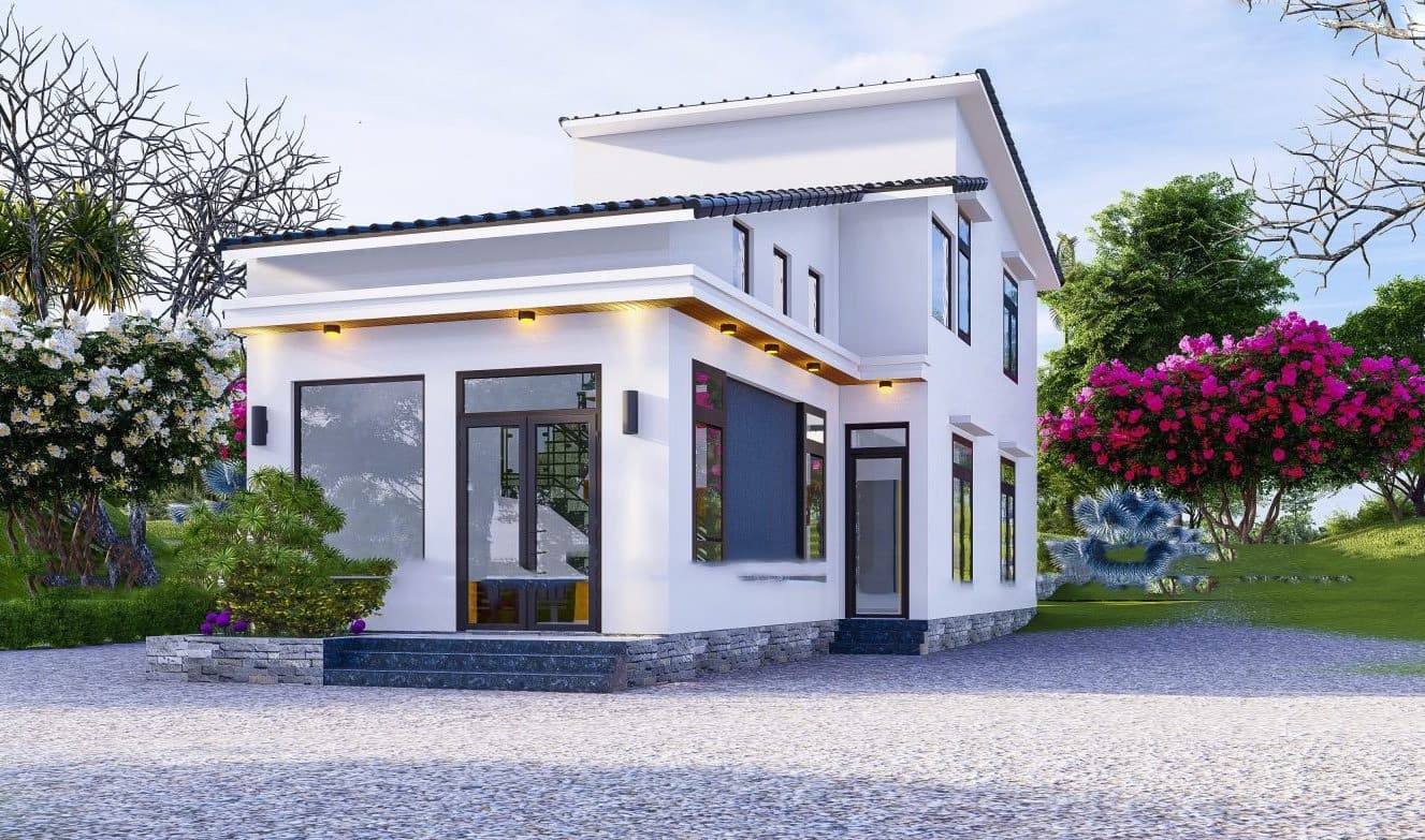 nhà gác lửng 3 phòng ngủ