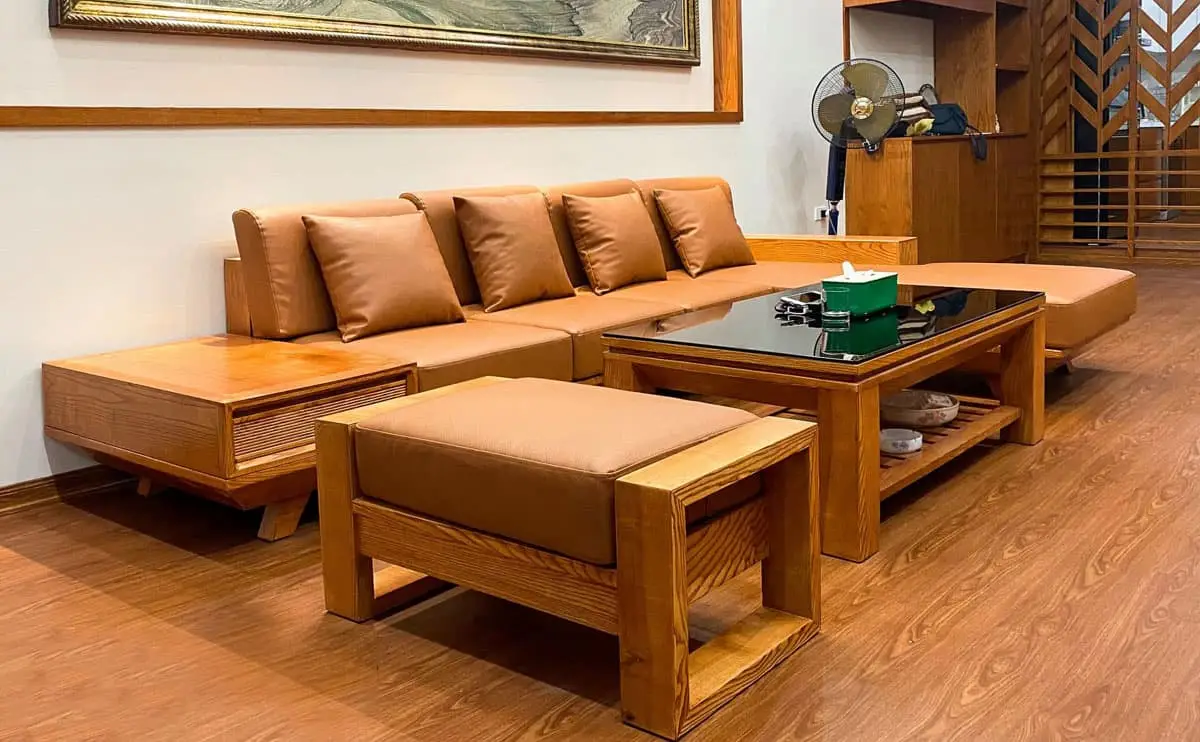 Chiêm ngưỡng sức hút của các mẫu bàn ghế phòng khách gỗ tự nhiên 