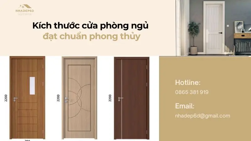 Kích thước cửa phòng ngủ tiêu chuẩn, phổ biến nhất hiện nay