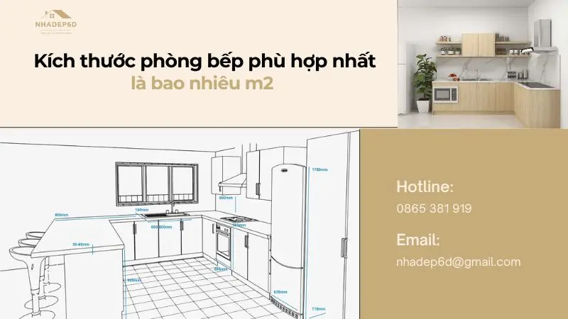 Kích thước phòng bếp bao nhiêu m2 là hợp lý nhất? 