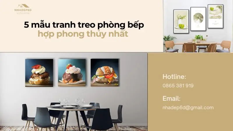 5 mẫu tranh treo phòng bếp hợp phong thủy thu hút tài lộc