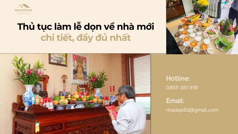 Tìm hiểu về lễ cúng dọn về nhà mới (nhập trạch) chi tiết