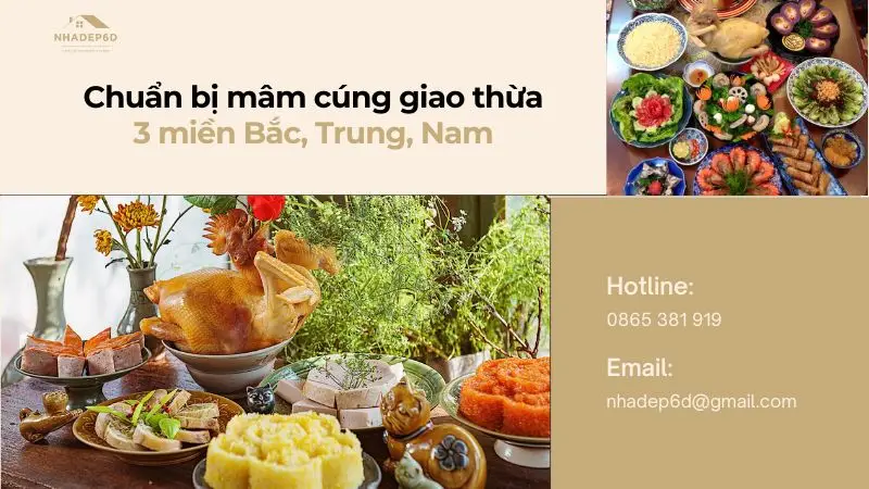 Chuẩn bị mâm cúng giao thừa đón năm mới đầy đủ nhất 