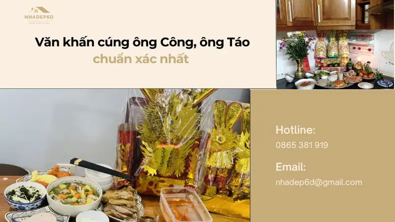 Văn khấn cúng ông Công, ông Táo 23 tháng Chạp chuẩn nhất