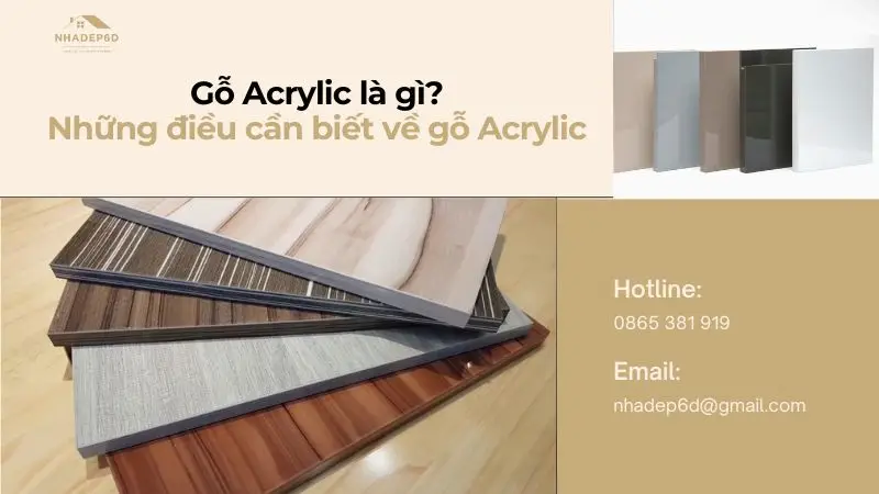 Gỗ Acrylic là gì? Thông tin bổ ích về gỗ công nghiệp Acrylic