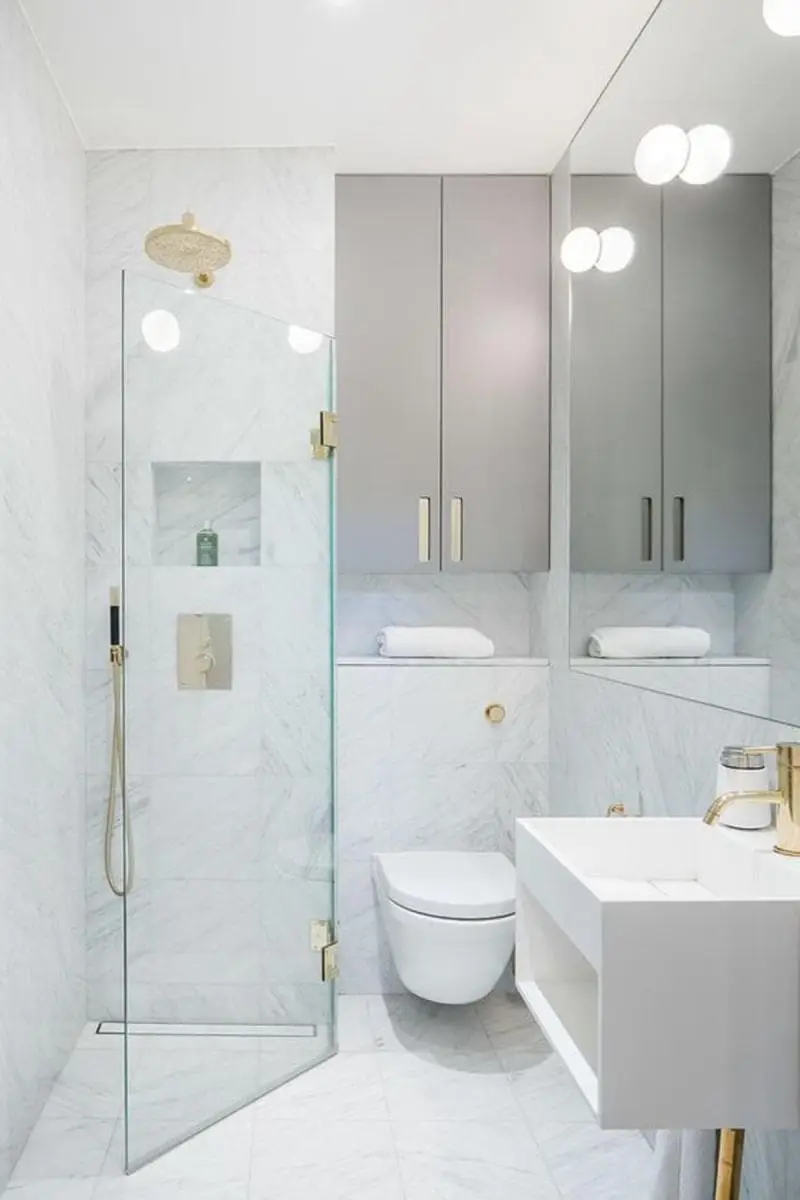 Chiêm ngưỡng mẫu phòng tắm nhỏ có thiết kế đơn giản, nhỏ gọn