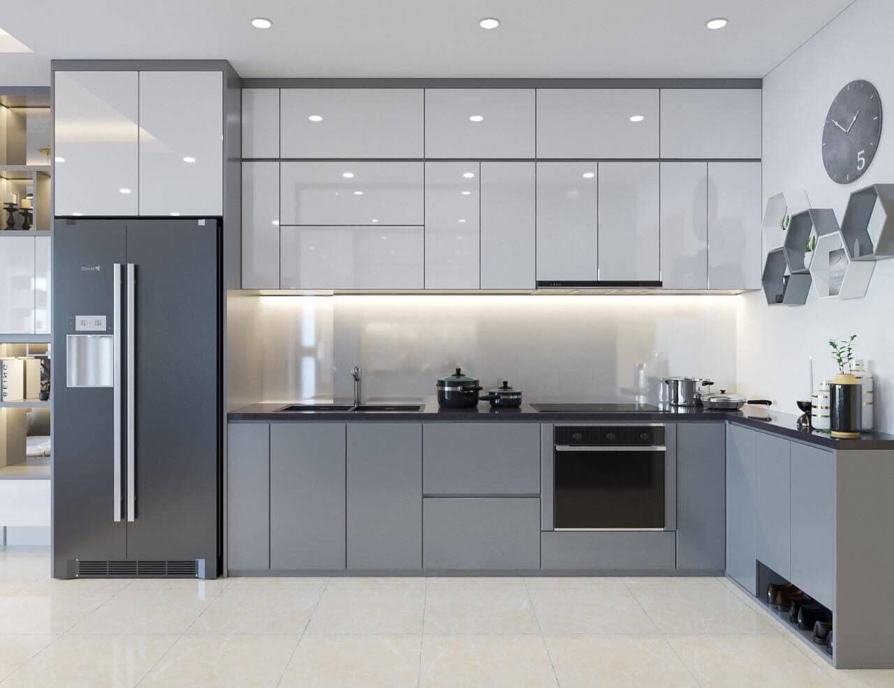 Thiết kế sang trọng của mẫu tủ nhựa Acrylic