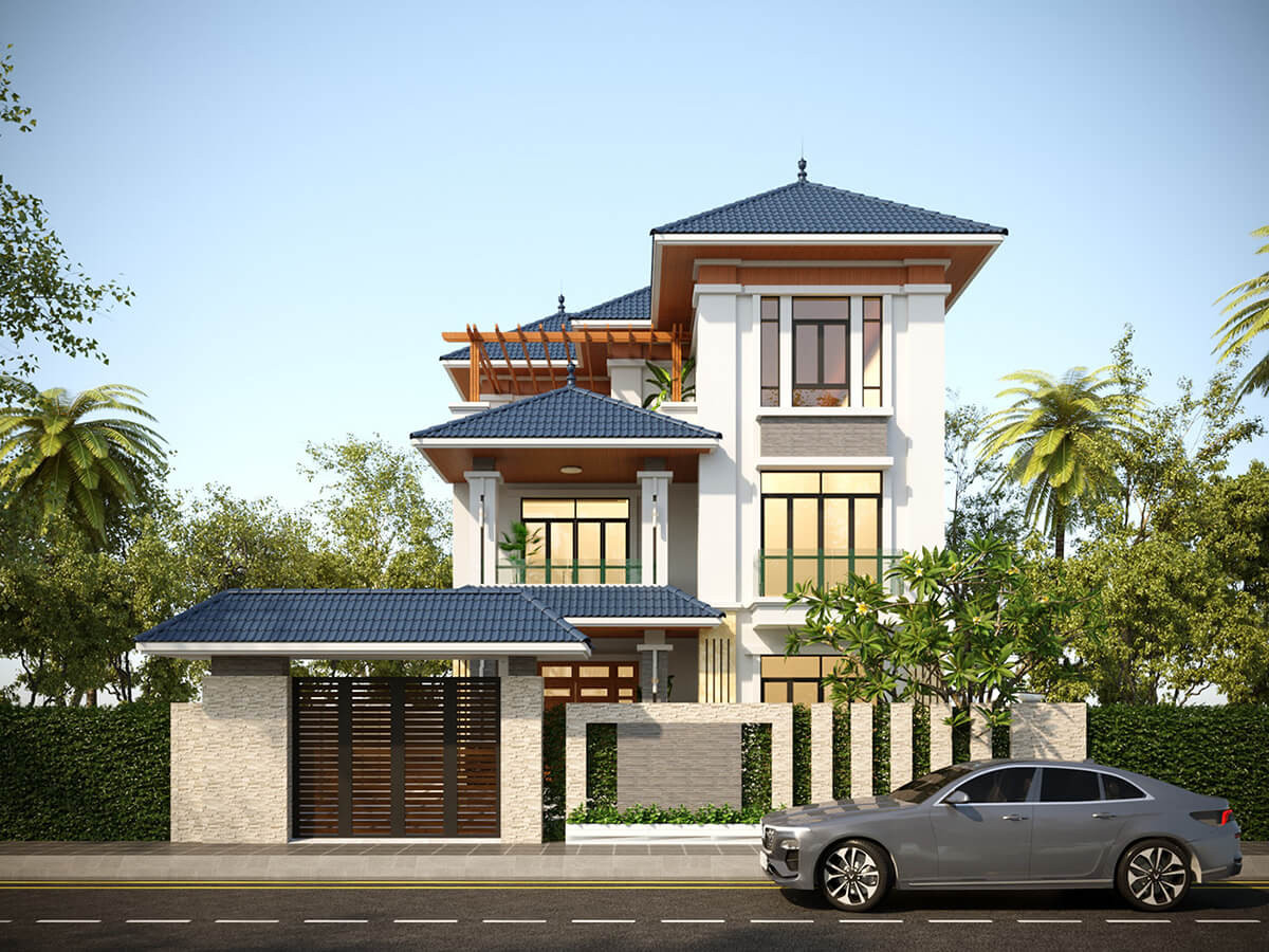 biệt thự 3 tầng sang trọng
