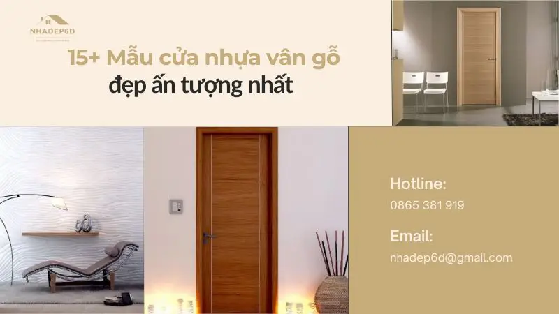 15+ Mẫu cửa nhựa vân gỗ đẹp ấn tượng nhất