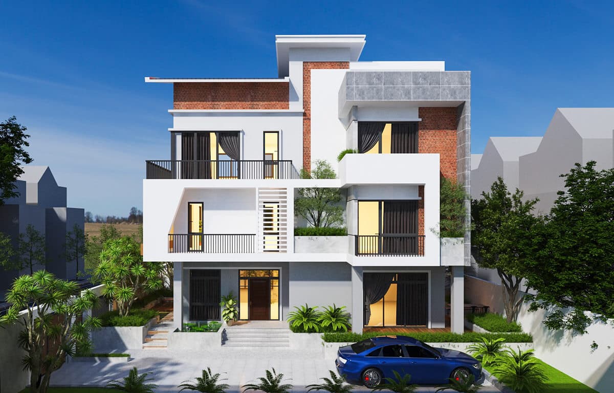 biệt thự 3 tầng sang trọng