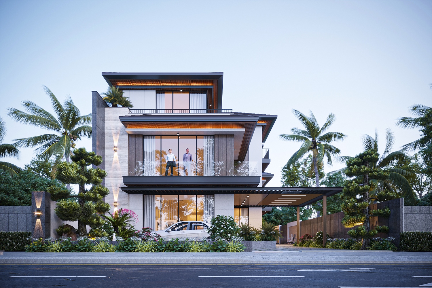 biệt thự 3 tầng sang trọng