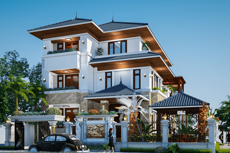 biệt thự 3 tầng sang trọng
