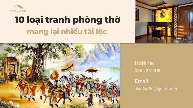 Top 10 loại tranh phòng thờ mang lại nhiều tài lộc được yêu thích nhất hiện nay