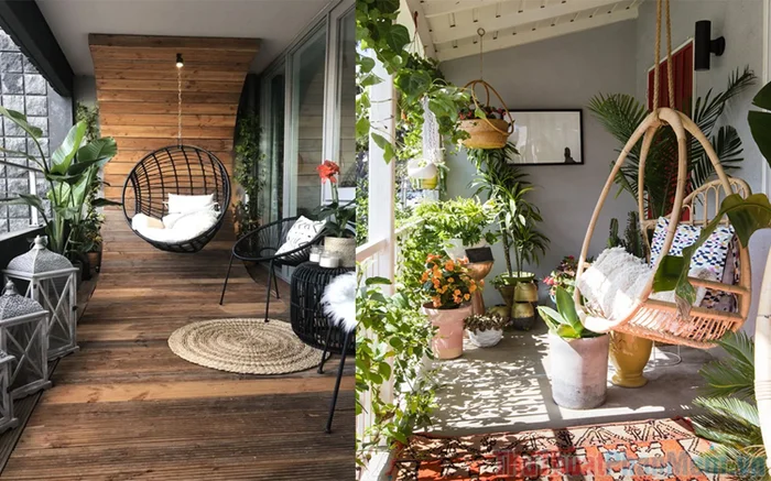 decor ban công chill