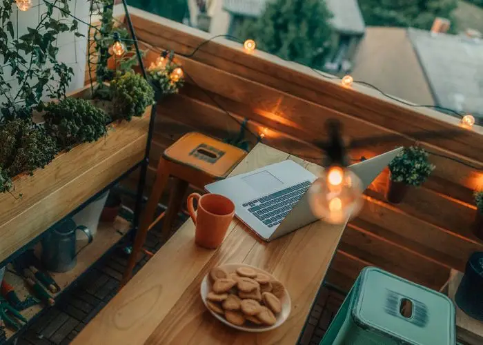 decor ban công chill